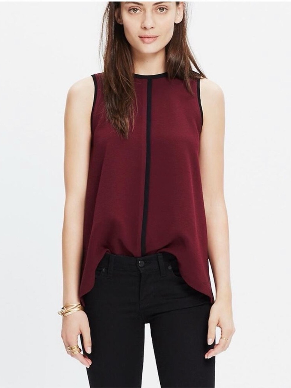 Crepe Canal Tank Top